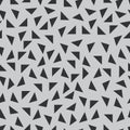 Triangle background. Seamless pattern. Geometric abstract texture. Gray colors. Polygonal mosaic style. Vector illustration Royalty Free Stock Photo
